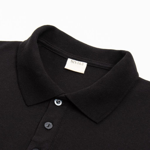 Футболка поло мужская MINAKU REGULAR FIT: чёрная, р-р 42