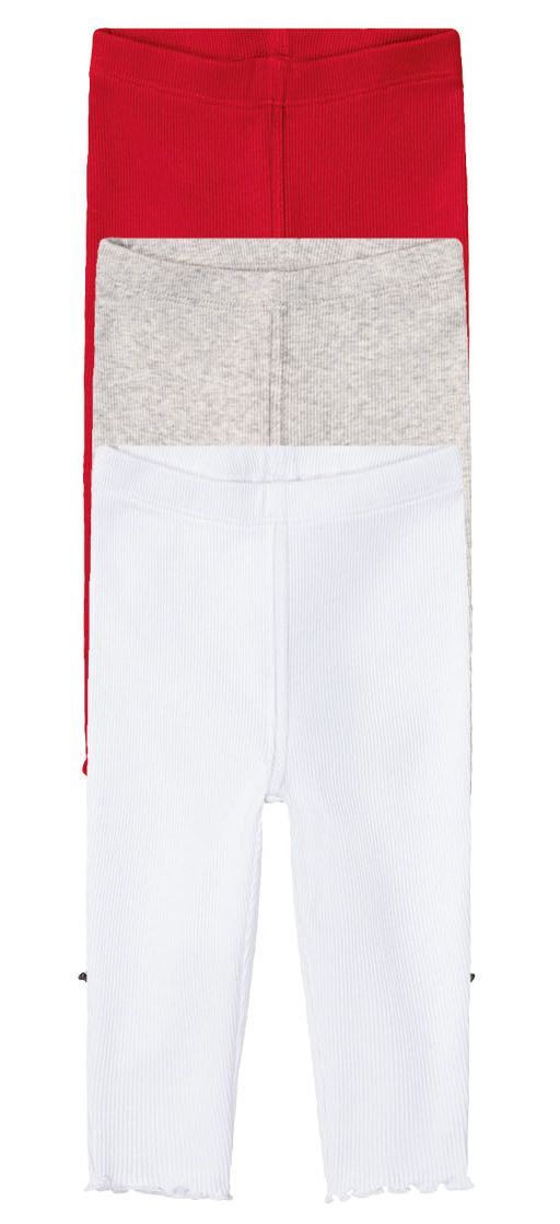 Леггинсы для девочек в рубчик LUPILU набор 3 шт  фото 9