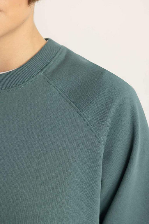 Толстый свитшот оверсайз с круглым вырезом - Defacto фото 5