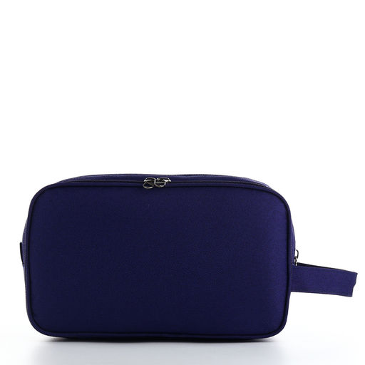 Косметичка дорожная на молнии с ручкой, с 3 отделами, Good trip, синяя - Simaland фото 2