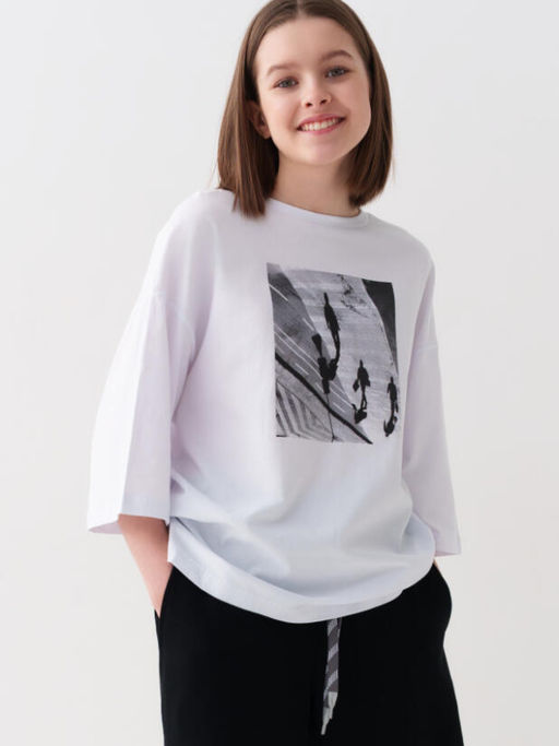 12621121 Фуфайка для девочек (футболка с длинными рукавами)