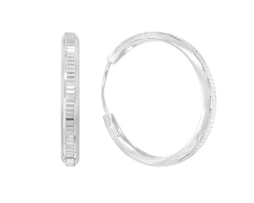 Серьги из серебра без вставки, ТРКШ-5-2,0 а/г