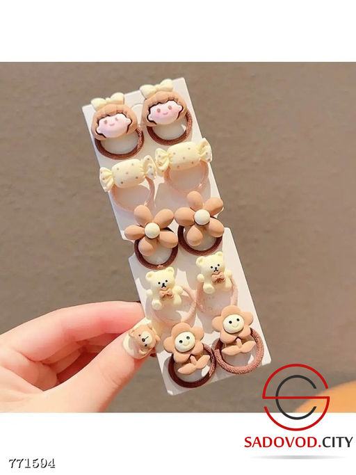 Набор резинок для волос, 10 шт