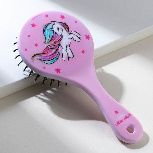 Массажная расческа круглая Единорог 16.5х8 см - Beauty fox фото 2