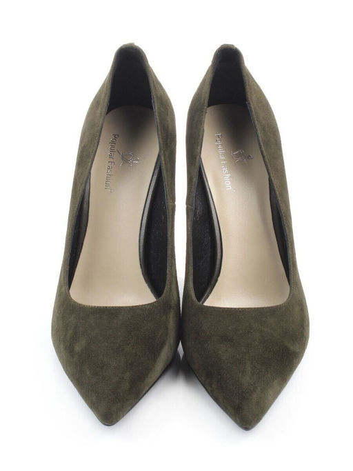 06-A88A-631LY DK. GREEN Туфли женские (натуральная замша)