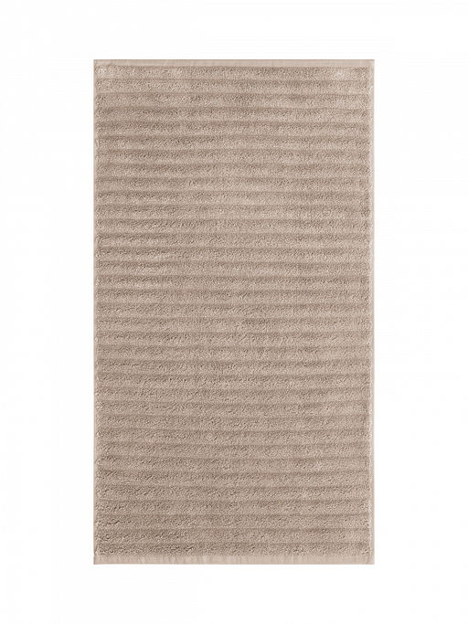 Полотенце махровое 50x90 бежевый махровая ткань