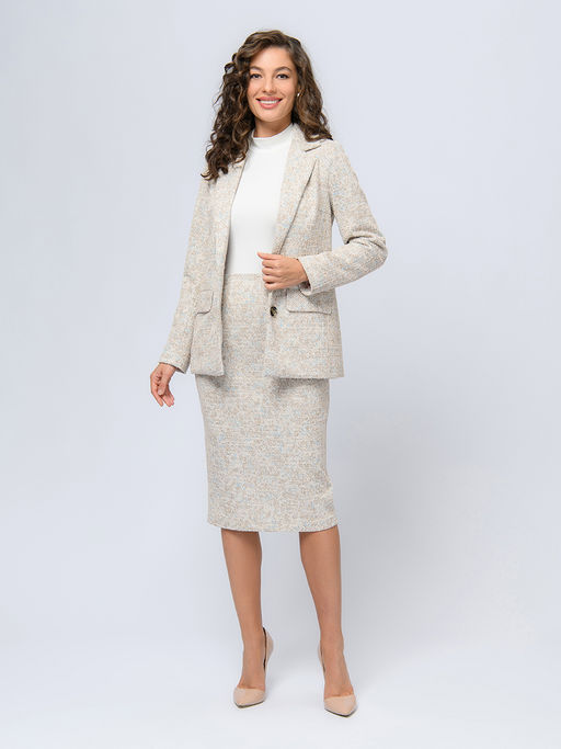 Жакет бежевого цвета с карманами - 1001dress фото 2