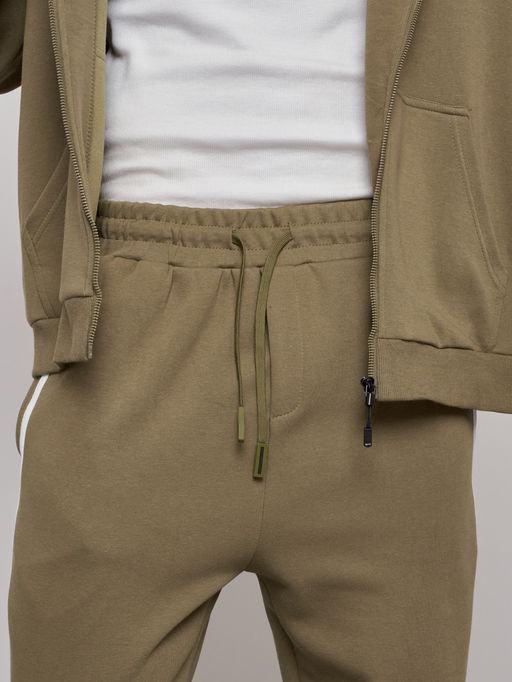 Спортивный костюм мужской трикотажный демисезонный цвета хаки 12011Kh - Mtforce фото 15