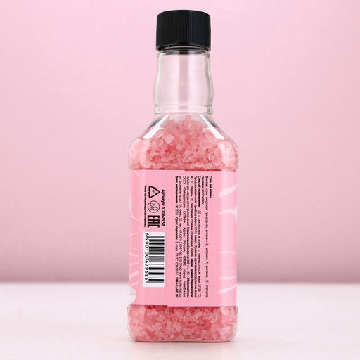 Соль для ванны Ты чудесна!, 300 г, аромат клубники со сливками, Чистое счастье  фото 5