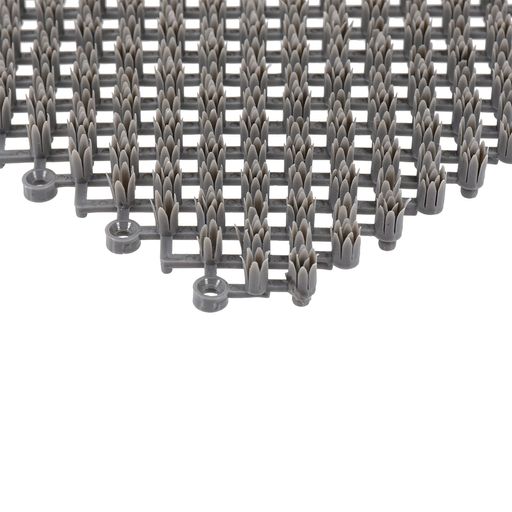 Коврик ТРАВКА 42*56см, черно-серый