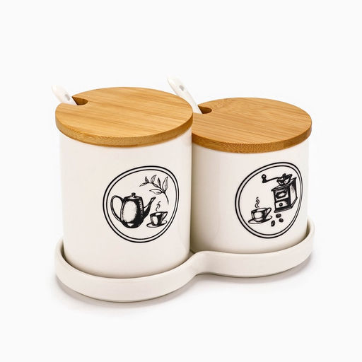 Банки для хранения сыпучих продуктов Для чая и кофе: 250 мл, 400 мл - Дорого внимание фото 8