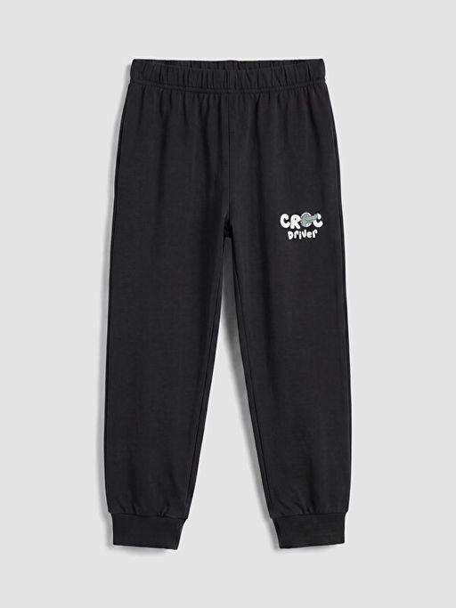 Bask?l? Erkek ?ocuk Pijama Alt? 2li