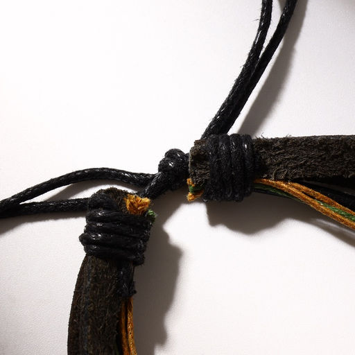 Браслет кожаный «Сова и ряд бусин», d=9 см, чёрный