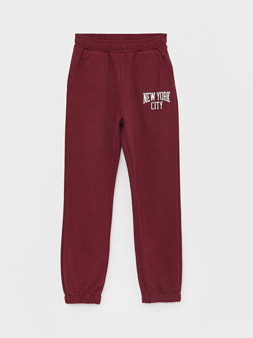 Bask?l? Uzun Kollu K?z ?ocuk Hoodie ve E?ofman Alt? - Waikiki фото 3