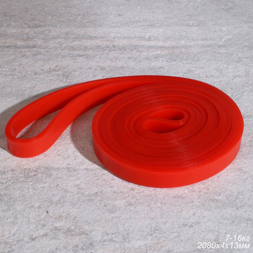 Эспандер ленточный Woohooo Fit Tape / 2080X4X13mm / Cила сопротивления 7-16 кг / TPE / уп 60/Красный - ГалеонТрейд фото 2