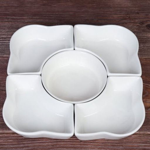 Менажница 5 предметов 150 мл / KT091 /уп 20/ на подставке - ГалеонТрейд фото 2