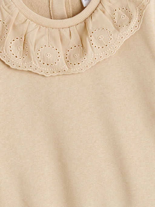 Bisiklet Yaka K?z ?ocuk Sweatshirt