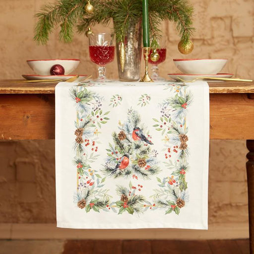 Дорожка новогодняя на стол Этель Сhristmas bells 40?147  5 см, 100% хл, саржа 190 г/м?