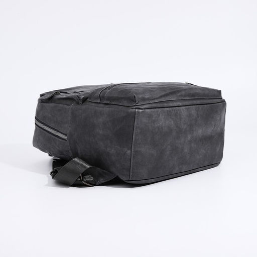 Рюкзак женский из искусственной кожи на молнии, 3 кармана, цвет серый - Simaland фото 3