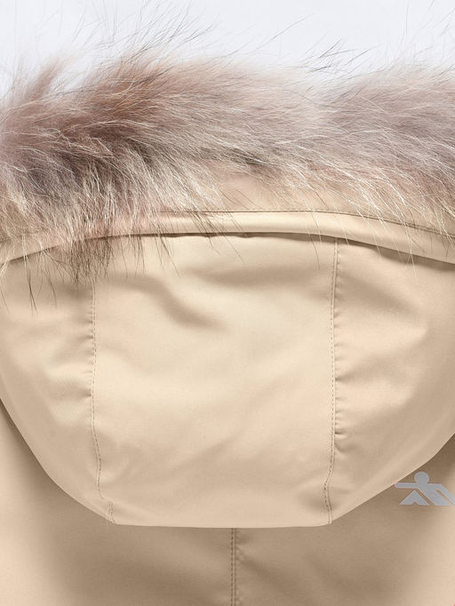 Парка зимняя подростковая для девочки бежевого цвета 9342B - Valianly фото 7