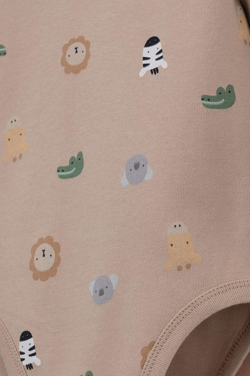 Crockid _ К 6342/темно-бежевый,зоопарк полукомбинезон (боди) яс  фото 2