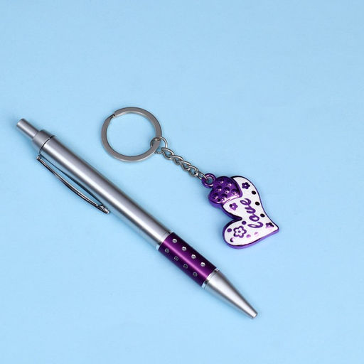 Набор подарочный 2в1 (ручка, брелок сердечко) микс - Simaland фото 2