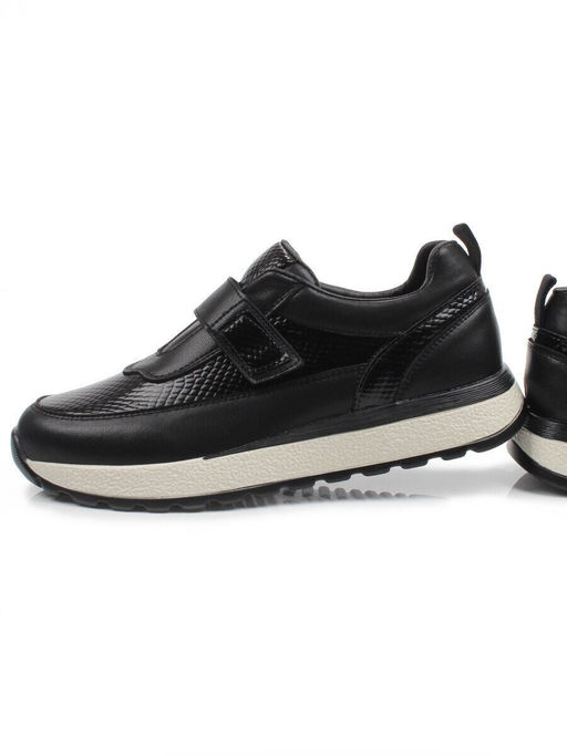 03-A238-1 BLACK Кроссовки женские (натуральная кожа)