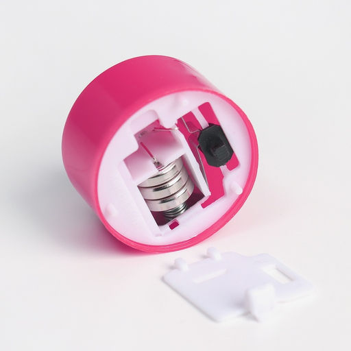 Цена за 2 шт. Светодиодные свечи, ночники LED RISALUX «Семейный очаг» набор 2 шт., розовые, RGB 3.5×3.5×4 см