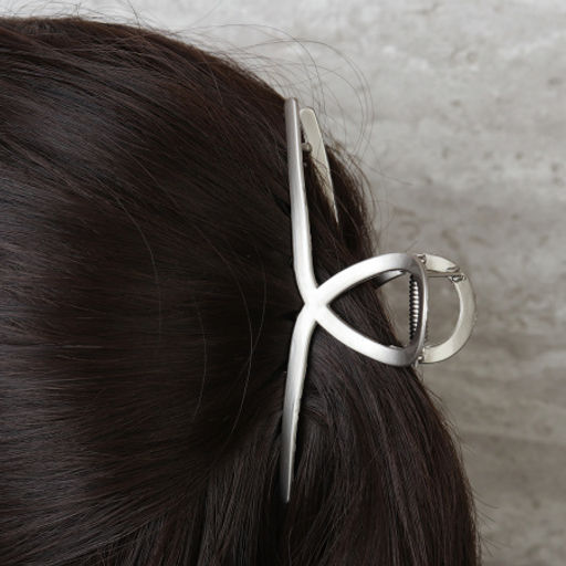 Заколка-краб для волос / XY2415-1 /уп 40/металл/серебро - Галеонтрейд фото 2