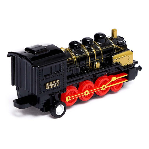 Поезд металлический Классика, с 4 вагонами, инерция, МИКС - Автоград фото 12