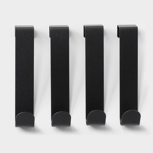 Крючки надверные SAVANNA Black Loft, 4 шт., металл, 3×12×2.2 см, чёрные