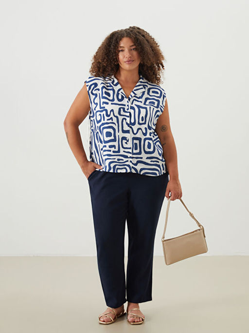 Beli Lastikli Havu? Kesim Kad?n Pantolon - Waikiki фото 5