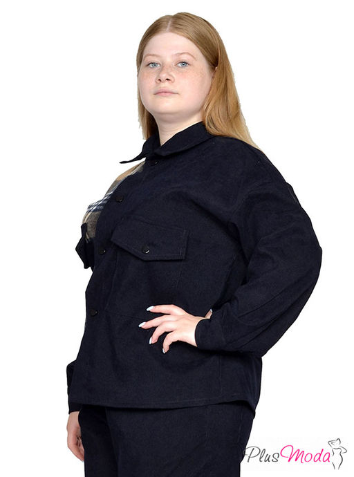 Рубашка-ветровка Модель №2010 размеры 44-84 - Plusmoda фото 4