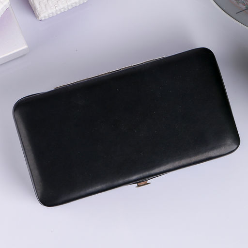 Шкатулка кожзам для украшений Мини чёрная 5,6х18,2х10,2 см - Simaland фото 4