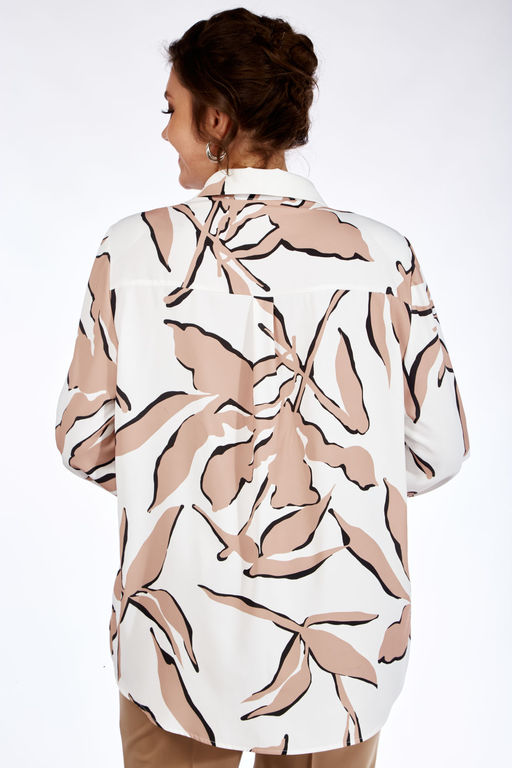 Костюм Элль стиль 2265 белый/бежевый фото 6