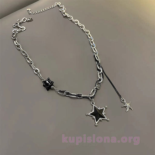 Подвеска на цепочке Black star - Купи слона фото 3