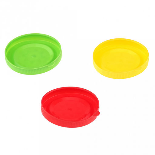 Крышка полиэтиленовая хозяйственная СКО д82мм - классическая, "Виктория", цвета микс (Россия)