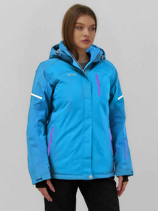 Куртка горнолыжная Chunmai 01_1Gl женская голубая утеплитель 480-580 г/м² фото 3