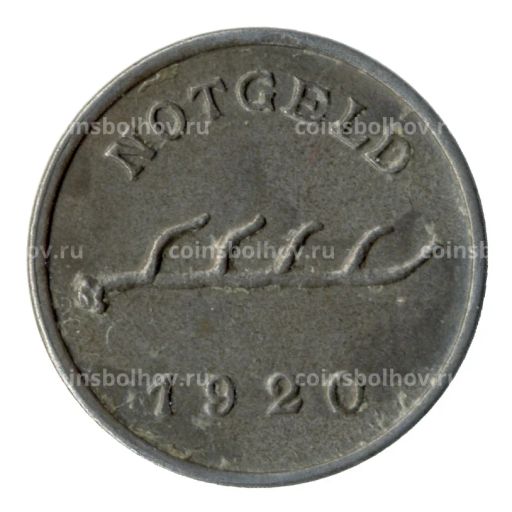 Монета 1 пфенниг 1920 года Германия Нотгельд (Мергентхайм)