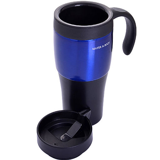 30541 Термокружка 420 мл нерж СИНЯЯ MB (х32) - Mayer&boch фото 2