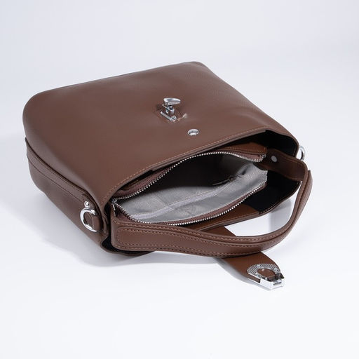 Сумка-тоут на молнии, цвет коричневый - Simaland фото 7