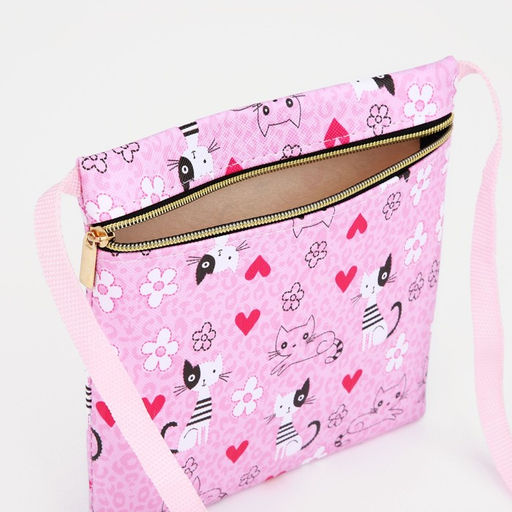 Сумка детская на молнии, цвет розовый - Simaland фото 3