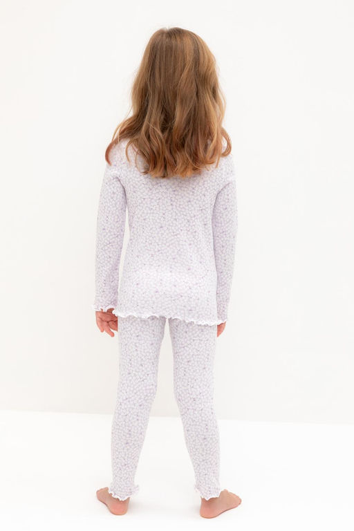 К 1618/нежно-лавандовый,лепестки цветов пижама для дев