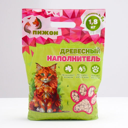 Наполнитель древесный Пижон 5л  фото 7