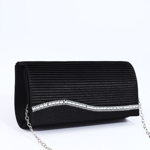 Сумка женская на магните, цвет чёрный