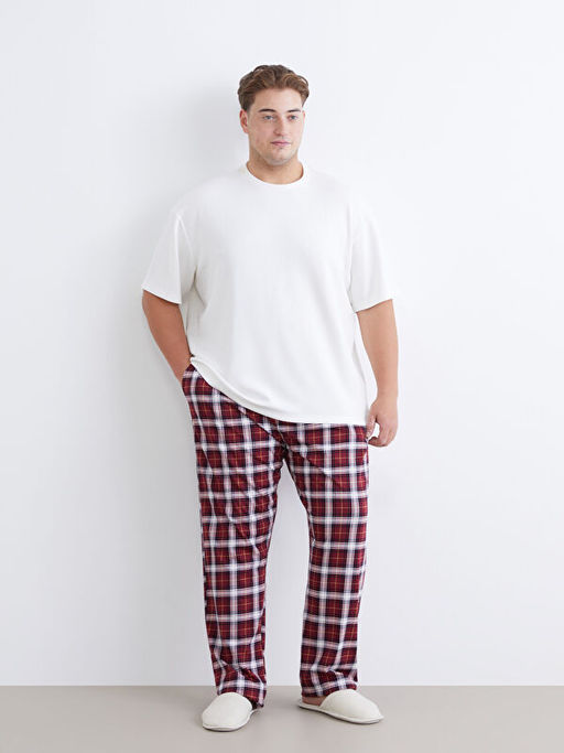 Standart Kal?p Ekose Erkek Pijama Alt