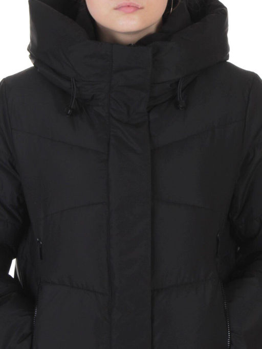 A73 BLACK Пальто зимнее женское (200 гр. холлофайбер)