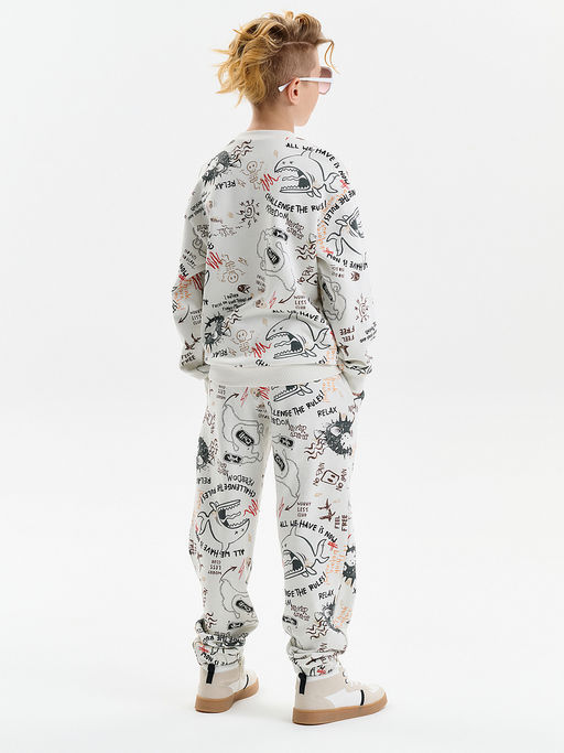 PELICAN, брюки для мальчиков, Молочный  фото 5