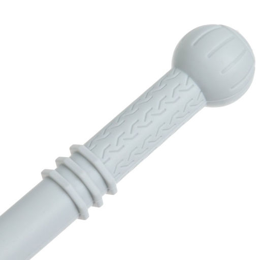 Прорезыватель силиконовый M&B, логопедический, от 3 мес., серый