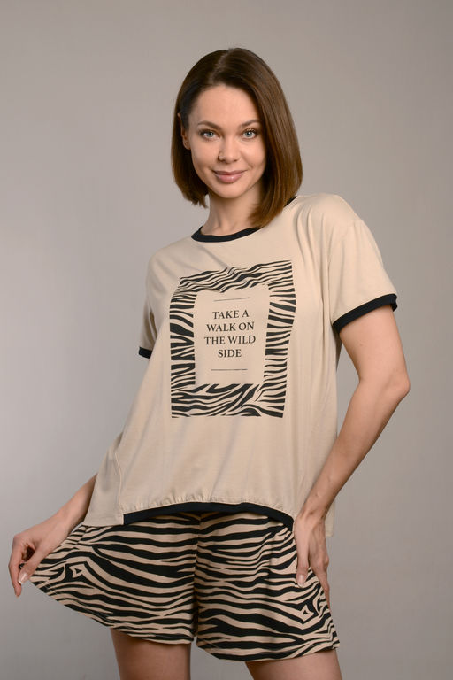 Костюм с шортами ЗЕБРА